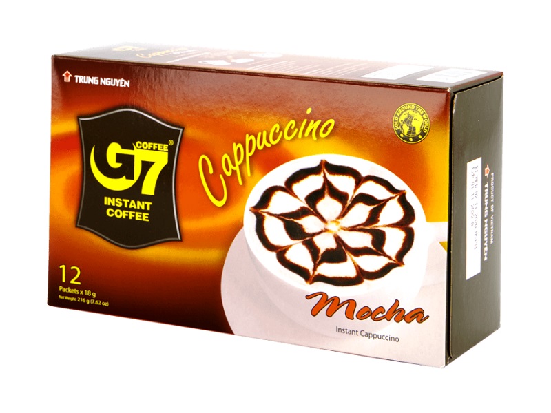 Cappuccino istantaneo gusto Mocha - G7 216g. (18g.x12 bustine)